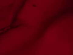 Observe this torrid man milk his pulsing weenie in the Red Bedroom
